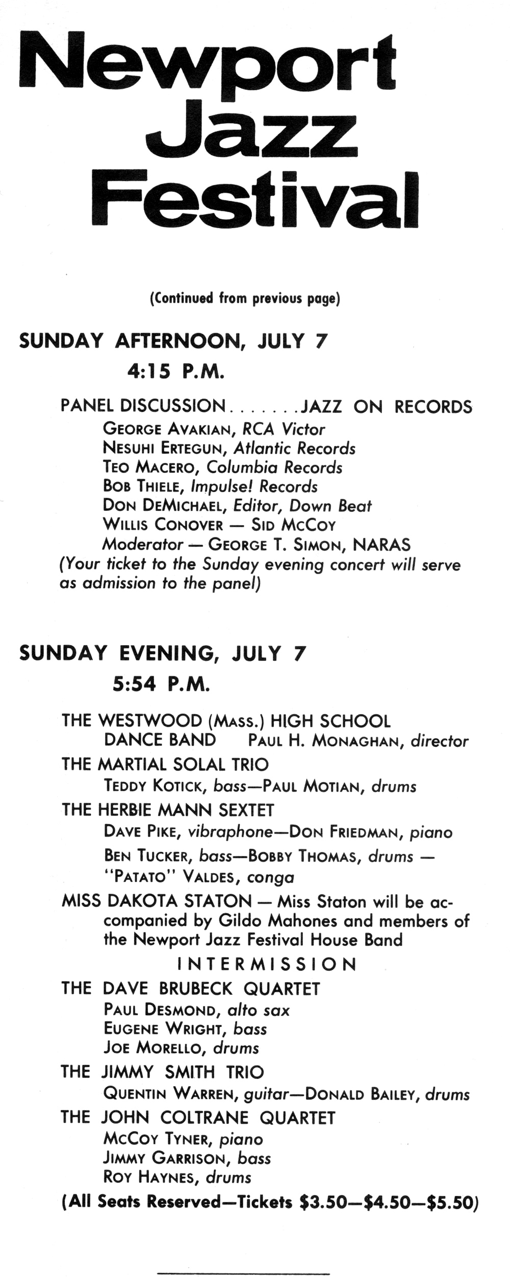 Newport Jazz Festival 1963